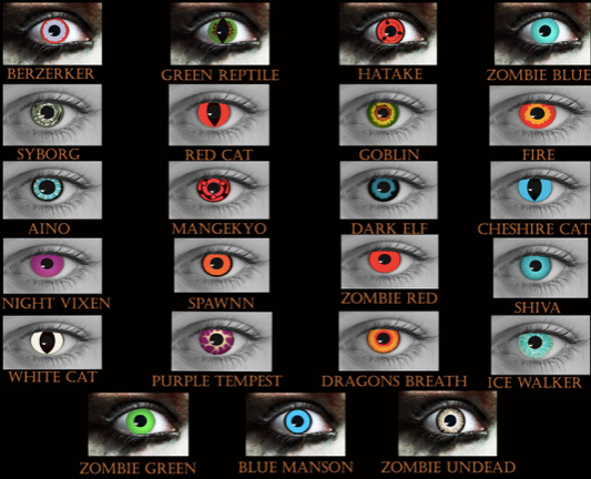 contact lenses - halloween - colored contacts